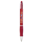Kugelschreiber aus Kunststoff mit transluzentem Schaft und blauer Tinte Click BIC® farbe rot