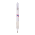 Kugelschreiber aus Kunststoff mit transluzentem Schaft und blauer Tinte Click BIC® farbe weiß