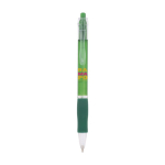 Kugelschreiber aus Kunststoff mit transluzentem Schaft und blauer Tinte Click BIC® farbe grün