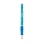Kugelschreiber aus Kunststoff mit transluzentem Schaft und blauer Tinte Click BIC® farbe cyan-blau