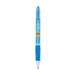 Kugelschreiber aus Kunststoff mit transluzentem Schaft und blauer Tinte Click BIC® farbe cyan-blau
