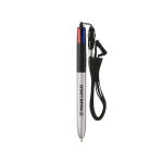 Kugelschreiber aus Kunststoff mit Umhängeband und 4-Farben-Tinte BIC® Ansicht mit Druckbereich