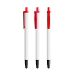 BIC®-Kugelschreiber aus recyceltem Kunststoff mit Touchspitze und blauer Tinte farbe rot