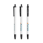 Kugelschreiber aus recyceltem Kunststoff mit Touchpen und schwarzer Tinte BIC® farbe schwarz