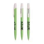 Kugelschreiber aus Kunststoff mit robustem Clip und blauer Tinte Media Clic Glacé BIC® farbe grün