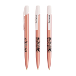 Kugelschreiber aus Kunststoff mit robustem Clip und blauer Tinte Media Clic Glacé BIC® farbe rosa