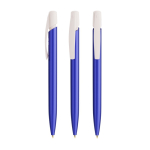 Kugelschreiber aus Kunststoff mit robustem Clip und schwarzer Tinte Media Clic Glacé BIC® farbe blau
