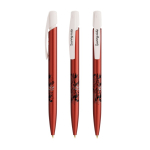 Kugelschreiber aus Kunststoff mit robustem Clip und schwarzer Tinte Media Clic Glacé BIC® farbe rot