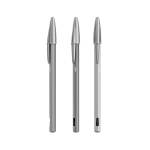 Nachfüllbarer, matter Metallkugelschreiber mit schwarzer Tinte Cristal® ReNew BIC® farbe glänzendes silber