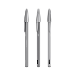 Nachfüllbarer, matter Metallkugelschreiber mit schwarzer Tinte Cristal® ReNew BIC® farbe glänzendes silber