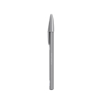 Nachfüllbarer, matter Metallkugelschreiber mit schwarzer Tinte Cristal® ReNew BIC® Ansicht mit Druckbereich