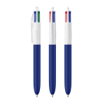 Kugelschreiber aus Kunststoff mit Soft-Touch-Oberfläche und 4 Farben Tinte BIC® farbe marineblau