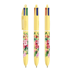 Kugelschreiber aus Kunststoff mit Pastell-Finish und 4-Farben-Tinte BIC® farbe pastellgelb