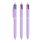 Kugelschreiber aus Kunststoff mit Pastell-Finish und 4-Farben-Tinte BIC® farbe lila