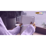 Kugelschreiber aus Kunststoff mit Pastell-Finish und 4-Farben-Tinte BIC®