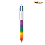 Kunststoff-Kugelschreiber im Regenbogenstil mit 4 Farben BIC®