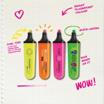 Fluoreszierender Textmarker aus Kunststoff mit Tinte natürlichen Ursprungs BIC®