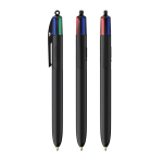 Kugelschreiber aus recyceltem Kunststoff, in der EU hergestellt, mit 4-Farben-Tinte BIC® farbe schwarz