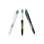 Kugelschreiber aus recyceltem Kunststoff, in der EU hergestellt, mit 4-Farben-Tinte BIC®