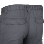 Unisex-Cargohose aus Twill mit elastischem Bund, 190 g/m², Velilla farbe grau sechste Ansicht