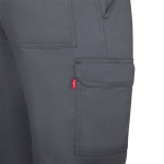 Unisex-Cargohose aus Twill mit elastischem Bund, 190 g/m², Velilla farbe grau siebte Ansicht