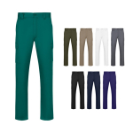 Unisex-Cargohose aus Twill mit elastischem Bund, 190 g/m², Velilla Ansicht in vielen Farben