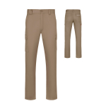 Unisex-Cargohose aus Twill mit elastischem Bund, 190 g/m², Velilla Ansicht mit Druckbereich