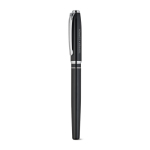 Premium-Schreibset mit Kugelschreiber und Rollerball in blauer Tinte farbe schwarz Ansicht mit Logo 1