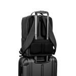 Laptop-Rucksack mit gepolsterten Fächern 20 l und 17,3 Zoll farbe dunkelgrau achte Ansicht