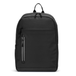 Rucksack aus Kunstleder mit wasserabweisenden Reißverschlüssen für PC 16” farbe schwarz zweite Ansicht