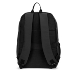 Rucksack aus Kunstleder mit wasserabweisenden Reißverschlüssen für PC 16” farbe schwarz dritte Ansicht
