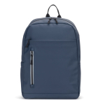 Rucksack aus Kunstleder mit wasserabweisenden Reißverschlüssen für PC 16” farbe blau zweite Ansicht