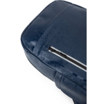 Rucksack aus Kunstleder mit wasserabweisenden Reißverschlüssen für PC 16” farbe blau sechste Ansicht