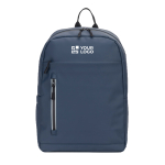 Rucksack aus Kunstleder mit wasserabweisenden Reißverschlüssen für PC 16” Ansicht mit Druckbereich