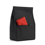 Rollbarer Kühltasche aus Kunstleder mit verstellbarem Verschluss 7 l farbe schwarz neunte Ansicht