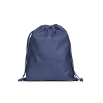 Mittelgroßer Kordelzugbeutel aus Vliesstoff mit thermoversiegeltem Verschluss 60 g/m² farbe blau