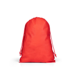 Großer Turnbeutel aus Vliesstoff mit thermoversiegeltem Verschluss 60 g/m² farbe rot