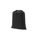 Turnbeutel aus Vliesstoff mit Kordelzugverschluss 60 g/m² farbe schwarz