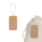 Etikett aus Recyclingpapier mit Naturkordel 700 g/m² Ansicht in vielen Farben