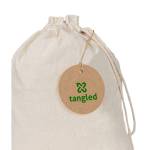 Runder Anhänger aus Recyclingpapier mit Naturkordel 700 g/m² farbe natürliche farbe fünfte Ansicht
