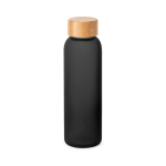 Büroset mit Glasflasche 520 ml, A5-Notizblock und Kugelschreiber mit blauer Tinte farbe schwarz achte Ansicht