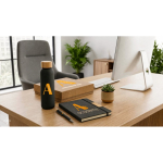 Büroset mit Glasflasche 520 ml, A5-Notizblock und Kugelschreiber mit blauer Tinte Stimmungsbild