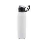 Sportflasche aus recyceltem Edelstahl, einwandig, 670 ml farbe weiß