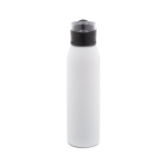 Sportflasche aus recyceltem Edelstahl, einwandig, 670 ml farbe weiß zweite Ansicht