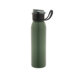 Sportflasche aus recyceltem Edelstahl, einwandig, 670 ml farbe militärgrün