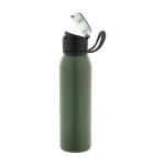 Sportflasche aus recyceltem Edelstahl, einwandig, 670 ml farbe militärgrün vierte Ansicht