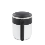 Doppelwandiger Reisebecher mit matter Oberfläche und rutschfester Basis 400 ml farbe weiß dritte Ansicht