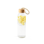 Glasflasche mit Bambusdeckel und Kordelgriff 520 ml farbe natürliche farbe zweite Ansicht