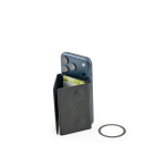 Magnetische Handy-Geldbörse mit magnetischem RFID-Verschluss farbe schwarz fünfte Ansicht