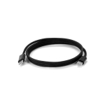 Geflochtenes USB-C-auf-USB-C-Kabel, Schnellladefunktion, 60 W farbe schwarz fünfte Ansicht